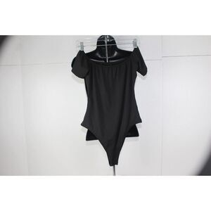 ladies black body blouse size M